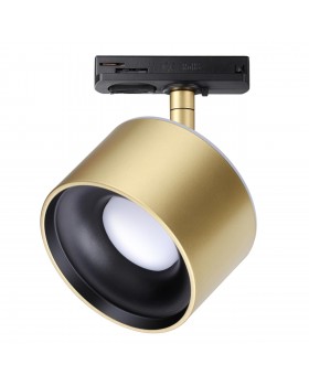 358975 PORT NT22 079 бронза св. Светильник трековый однофазный трехжильный с переключ. цв. температуры IP20 LED 3000К\4000К\6000К 12W вниз + 3W вверх-foto3