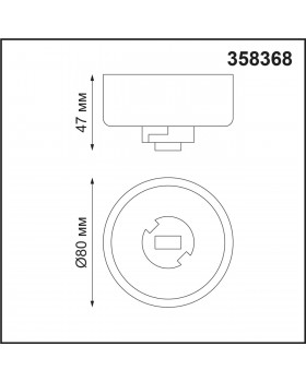 358368 KONST NT20 140 белый Корпус накладной с драйвером для арт. 358377-358392 IP20 220-240V COMPO-foto2