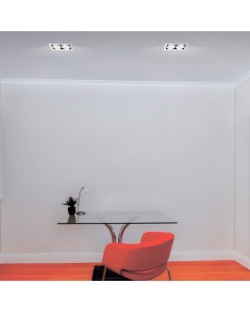 358441 SPOT NT20 266 бел/черн Встраиваемый карданный светильник IP20 LED 4000К 2*24W 100-265V GESSO-foto3