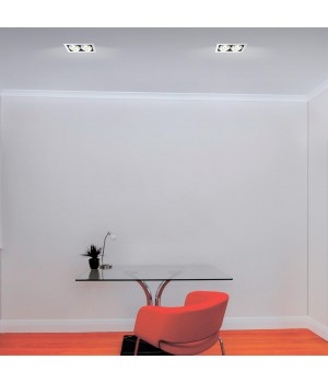 358441 SPOT NT20 266 бел/черн Встраиваемый карданный светильник IP20 LED 4000К 2*24W 100-265V GESSO-foto3