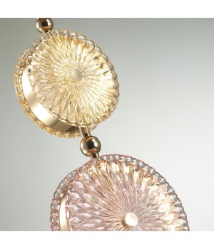 5412/13LA L-VISION ODL_EX23 8 золотой/желтый/розовый металл/стекло Подвес LED 13W 4000K CARAMELLA-foto6