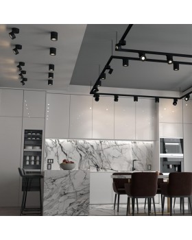 358773 OVER NT21 195 черный Светильник накладной светодиодный IP20 LED 15W 4000K 1300Лм 100-265V GRODA-foto3