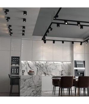 358773 OVER NT21 195 черный Светильник накладной светодиодный IP20 LED 15W 4000K 1300Лм 100-265V GRODA-foto3