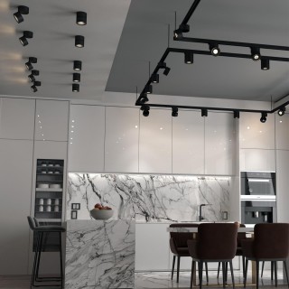 358773 OVER NT21 195 черный Светильник накладной светодиодный IP20 LED 15W 4000K 1300Лм 100-265V GRODA-foto3