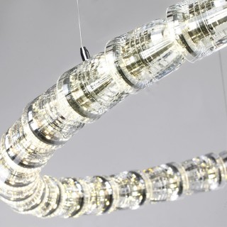 5010/129L L-VISION ODL23 423хром/прозрачный/металл/акрил Люстра подвесная LED 129W 4000K 3200Лм SERPA-foto6