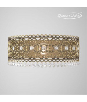 2641/1WA COUNTRY ODL14 478 под бронзу/хрусталь Бра с выкл E14 40W 220V SALONA-foto2