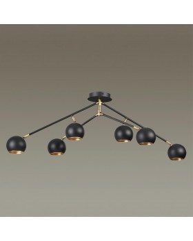 3635/6C MODERNI LN18 147 черный с бронзой Люстра потолочная G9 6*40W 220V NERUNI-foto3