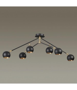 3635/6C MODERNI LN18 147 черный с бронзой Люстра потолочная G9 6*40W 220V NERUNI-foto3