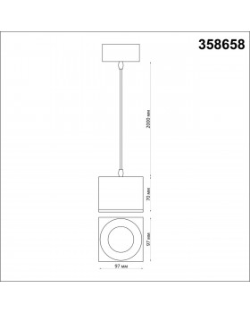 358658 OVER NT21 189 черный Светильник накладной светодиодный, провод 2м IP20 LED 4000К 12W 220V PATERA-foto2