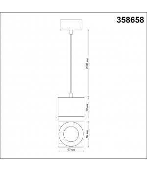 358658 OVER NT21 189 черный Светильник накладной светодиодный, провод 2м IP20 LED 4000К 12W 220V PATERA-foto2