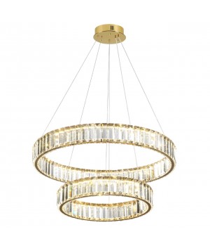 5015/60L L-VISION ODL23 427 золотой/прозрачный металл/хрусталь Люстра LED 60W 4000K 7140Лм VEKIA-foto4