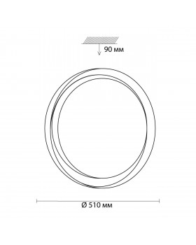 3030/EL TAN SN 056 Светильник пластик/белый LED 72Вт 3000-6500K D510 IP43 пульт ДУ/ LampSmart BIONIC-foto2