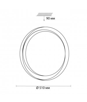 3030/EL TAN SN 056 Светильник пластик/белый LED 72Вт 3000-6500K D510 IP43 пульт ДУ/ LampSmart BIONIC-foto2