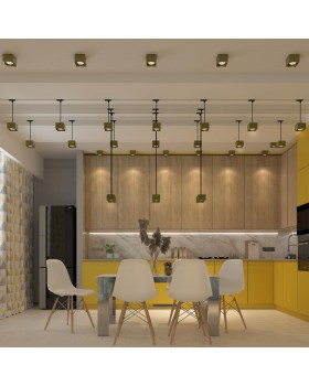 358670 OVER NT21 188 золото Светильник накладной светодиодный IP20 LED 4000К 12W 220V PATERA-foto3