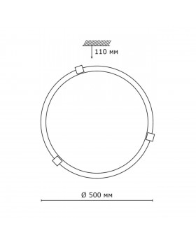 353 золото GLASSI SN 114 Светильник стекло/белое E27 3*100Вт D500 DUNA-foto2