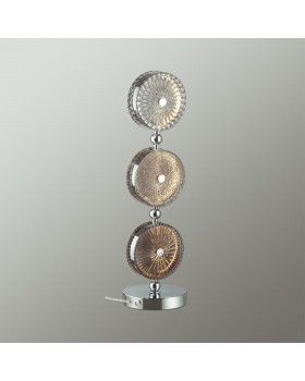 5416/13TL L-VISION ODL_EX23 11 хром/светло-серый/коричневый металл/стекло Настольная лампа LED 13W 4000K CARAMELLA-foto3