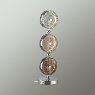 5416/13TL L-VISION ODL_EX23 11 хром/светло-серый/коричневый металл/стекло Настольная лампа LED 13W 4000K CARAMELLA-foto3