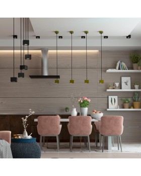 358672 OVER NT21 189 золото Светильник накладной светодиодный, провод 2м IP20 LED 4000К 12W 220V PATERA-foto3