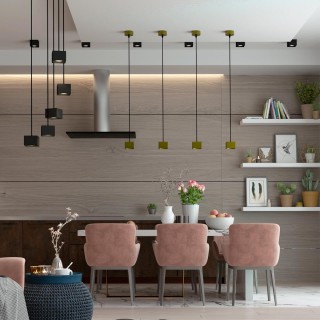 358672 OVER NT21 189 золото Светильник накладной светодиодный, провод 2м IP20 LED 4000К 12W 220V PATERA-foto3