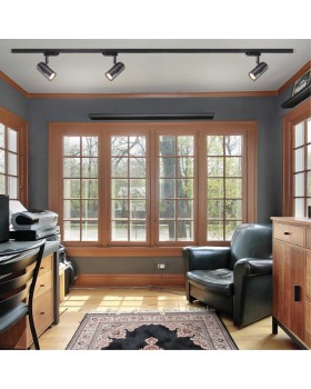 370412 PORT NT19 104 черный Светильник трековый однофазный трехжильный IP20 GU10 50W 220V PIPE-foto3