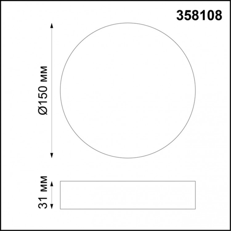 358108 OVER NT19 210 белый Накладной светильник IP20 LED 4000K 16W 85-265V ORNATE