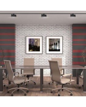 358324 PORT NT19 101 черный Светильник трековый однофазный трехжильный IP33 LED 4000К 25W 110-265V EOS-foto3