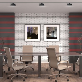 358324 PORT NT19 101 черный Светильник трековый однофазный трехжильный IP33 LED 4000К 25W 110-265V EOS-foto3