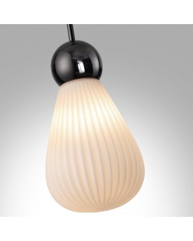 5418/1 MODERN ODL_EX23 19 черный хром/белый матовый/металл/стекло Подвес E14 1*40W ELICA-foto6