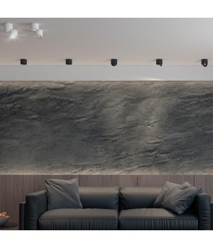 358814 OVER NT21 187 черный Светильник накладной светодиодный IP20 LED 18W 1600Лм 4000K 220V GESSO-foto3