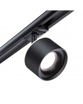 358974 PORT NT22 079 черный Светильник трековый однофазный трехжильный с переключ. цв. температуры IP20 LED 3000К\4000К\6000К 12W вниз + 3W вверх 110--foto6