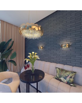 4636/4 CLASSIC ODL20 445 золото/хрусталь/металл Люстра E14 4*40W 220V ULLA-foto3