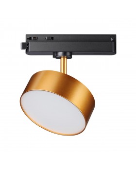 358757 PORT NT21 092 матовое золото Светильник трековый однофазный трехжильный IP20 LED 24W 4000K 2100Лм 100-265V PROMETA-foto4