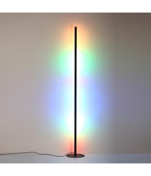 4335/32FL HIGHTECH ODL23 117 черный/акрил Напольный светильник RGBW управляемый с пульта, приложения Tuya, встроенный микрофон IP20 LED 32W 3000K FILL-foto4