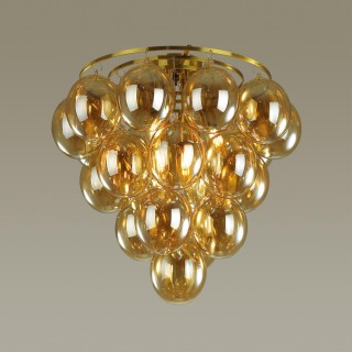 4812/6C MODERN ODL21 345 янтарный/бронзовый Люстра потолочная E14 6*40W GRAPE-foto3