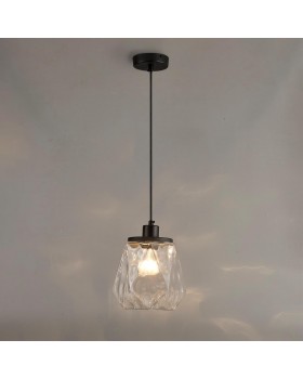 4996/1 MODERN ODL23 303 черный/прозрачный/металл/стекло Подвес E27 1*40W CAPRA-foto3