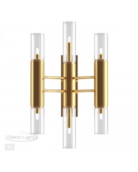 4690/6W HALL ODL20 425 золотой/янтарный Бра G9 6*40W PEKA-foto4