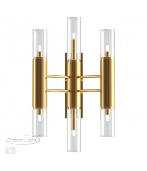 4690/6W HALL ODL20 425 золотой/янтарный Бра G9 6*40W PEKA-foto4