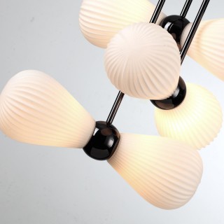 5418/6 MODERN ODL_EX23 19 черный хром/белый матовый/металл/стекло Подвес E14 6*40W ELICA-foto6