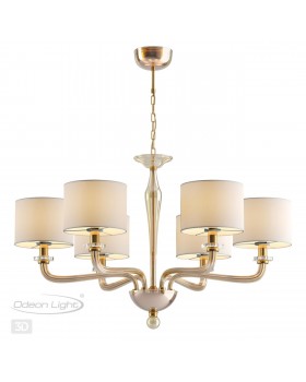 4727/6 MODERN ODL20 355 золотой/стекло//кремовый Люстра E14 6*40W 220V VOSTA-foto5