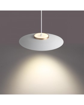 358895 OVER NT22 191 белый/золото Светильник накладной светодиодный, провод 2м IP20 LED 4000К 18W 220-240V PILZ-foto4