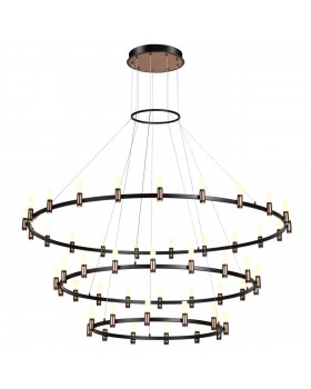 5009/204L L-VISION ODL23 387 матовый черный/ ант.бронза/белый/металл/акрил Люстра LED 204W 4000K 4000Лм CANDEL-foto4