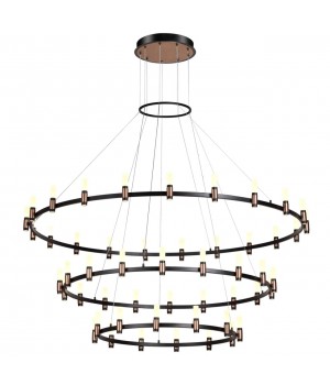 5009/204L L-VISION ODL23 387 матовый черный/ ант.бронза/белый/металл/акрил Люстра LED 204W 4000K 4000Лм CANDEL-foto4