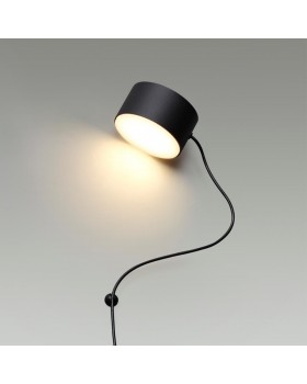 6600/7WL HIGHTECH ODL23 229 черный/металл Настенный светильник с креплением на магните IP20 LED 7W 530Лм 3000K NERA-foto3