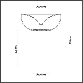 4720/7TL L-VISION ODL20 019 хром/ прозрачный Настольная лампа LED 4000K 7W 220V KALEO-foto2