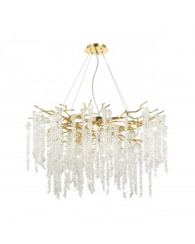 5005/14 HALL ODL23 487 золотой/прозрачный металл/хрусталь Люстра G9 14*40W BANCHE-foto4