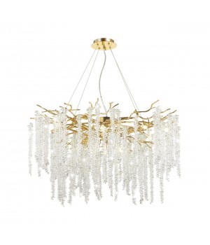 5005/14 HALL ODL23 487 золотой/прозрачный металл/хрусталь Люстра G9 14*40W BANCHE-foto4