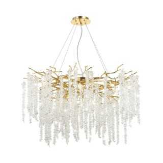 5005/14 HALL ODL23 487 золотой/прозрачный металл/хрусталь Люстра G9 14*40W BANCHE-foto4