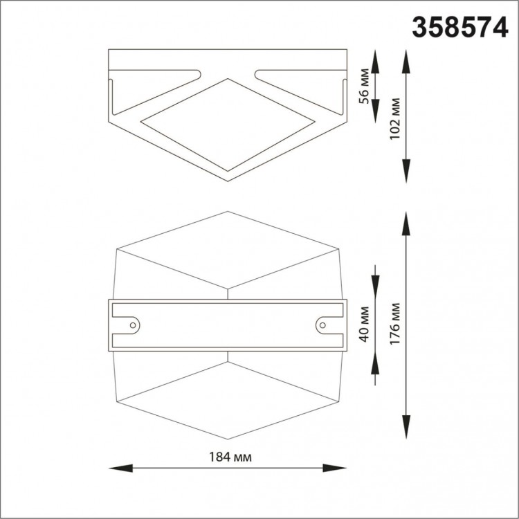 358574 STREET NT21 320 темно-серый Ландшафтный настенный светильник IP54 LED 4000K 12W 85-265V KAIMAS