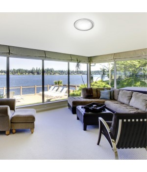 2011/D PALE SN 096 Светильник пластик/белый/прозрачный LED 48Вт 4000K D495 IP43 LIGA-foto3