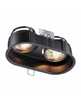 370841 SPOT NT22 278 черный Светильник встраиваемый IP20 GU10 2*50W 220V CLOUD-foto4